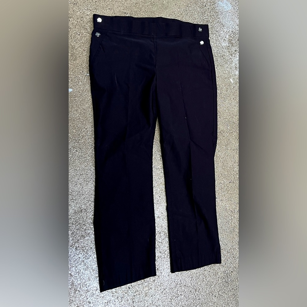 Rafaela black sailor front pants.